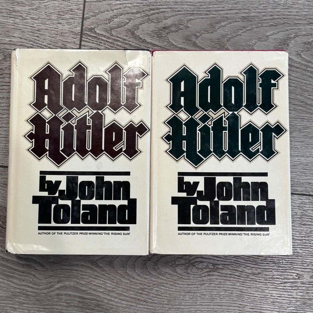 Adolf‎ Hitler by John Toland 2 Volume Set Hardback WWII History Biography